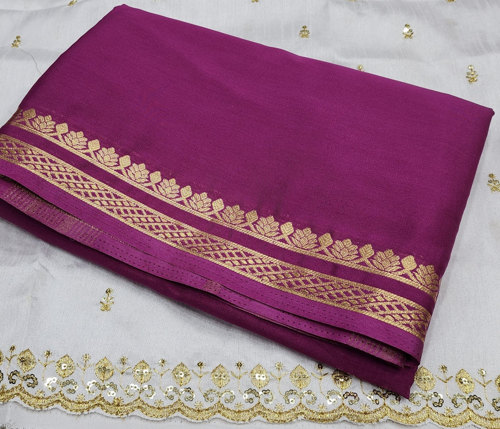 Mysore  crepe silk saree
